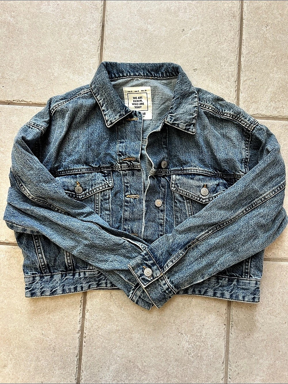Pull&Bear Women's Denim Jacket Size Small